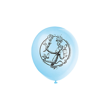 Cat in the Hat Assorted Color 12" Latex Balloons 8ct