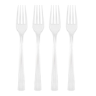 Clear Solid Plastic Forks, 18ct
