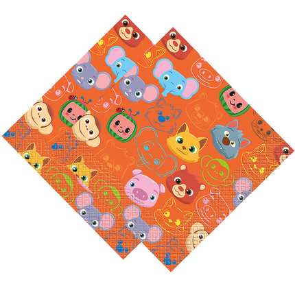CoComelon Paper Luncheon Napkins - 16 Ct. - detail of included product