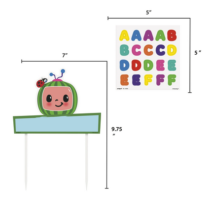  Cocomelon Custom Cake Topper Set
