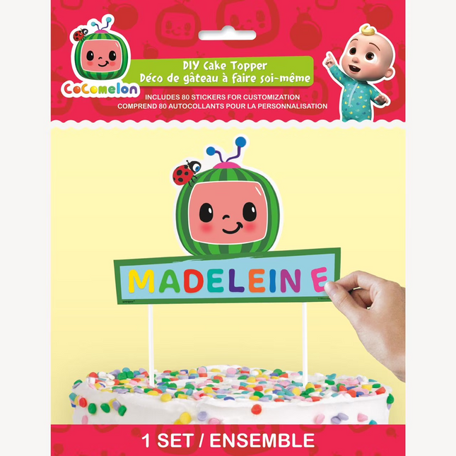  Cocomelon Custom Cake Topper Set