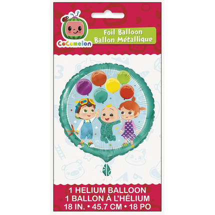 Cocomelon Round Foil Balloon 18 inc
