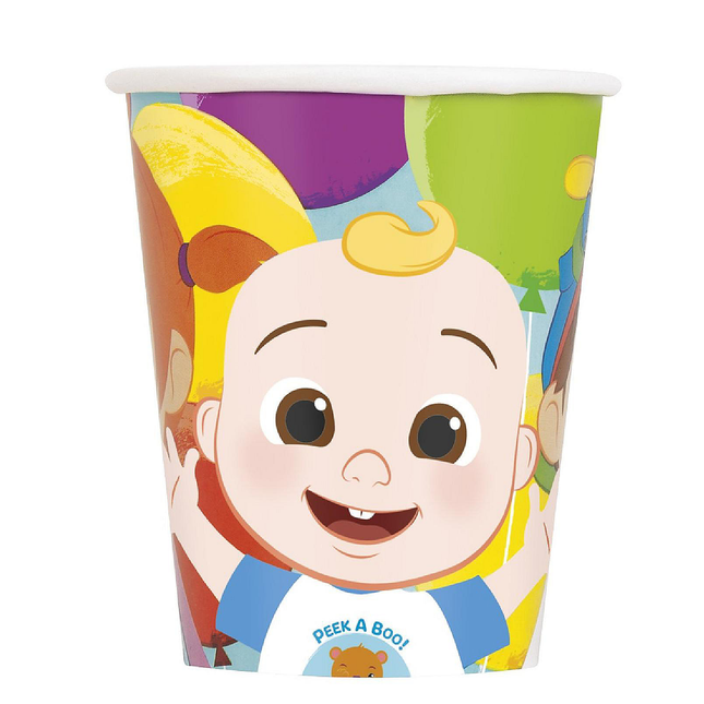Cocomelon Paper Cups 9 oz Hot & Cold 8 ct