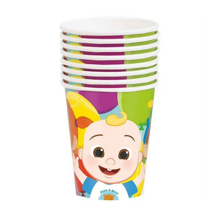 Cocomelon Paper Cups 9 oz Hot & Cold 8 ct