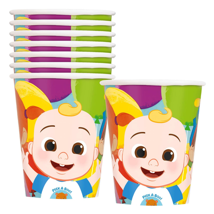 Cocomelon Paper Cups 9 oz Hot & Cold 8 ct
