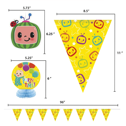 Cocomelon Party Decorating Kit, 7pcs
