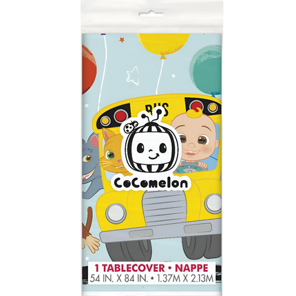 Cocomelon Plastic Tablecover 54" X 84"