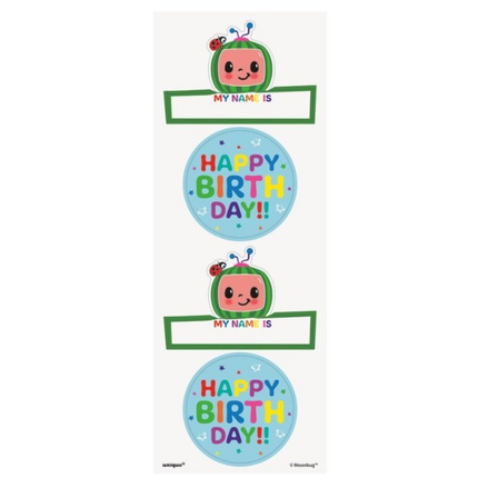 CoComelon Birthday Sticker Sheets/Favors 31 Stickers