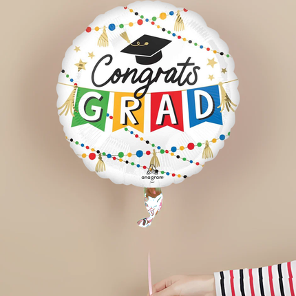Congrats Grad Party Foil Balloon 28"