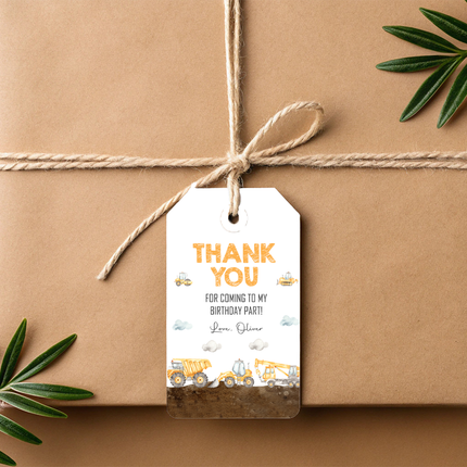Construction Personalized Thank You Cards, 8 ct