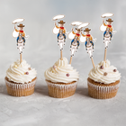 Cowboy Custom Face Cupcake Toppers for Birthdays 10 ct