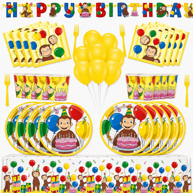 Curious George Party Decorations Set