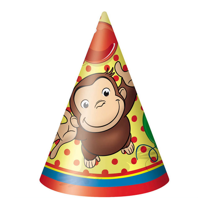 Curious George Hats 8 ct