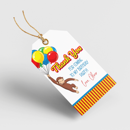Curious George Personalized Thank You Cards, 8 ct