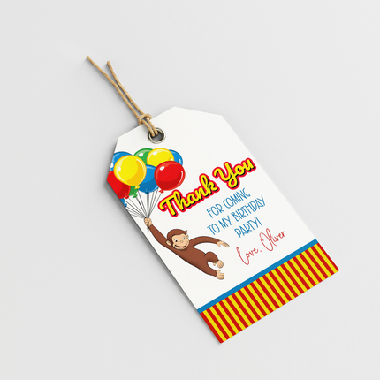 Curious George Personalized Thank You Cards, 8 ct