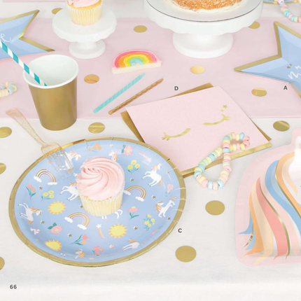 Dainty Unicorn Round 9" Dinner Plates, 8ct