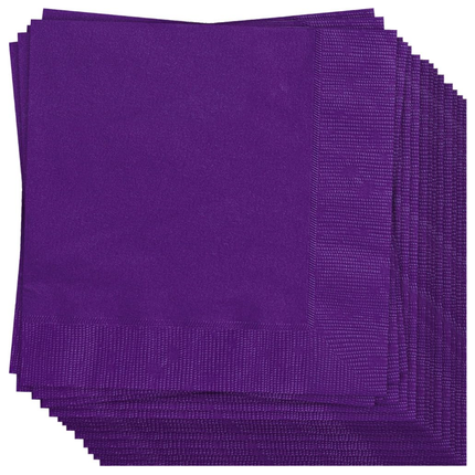 Deep Purple Solid Luncheon Napkins, 20ct