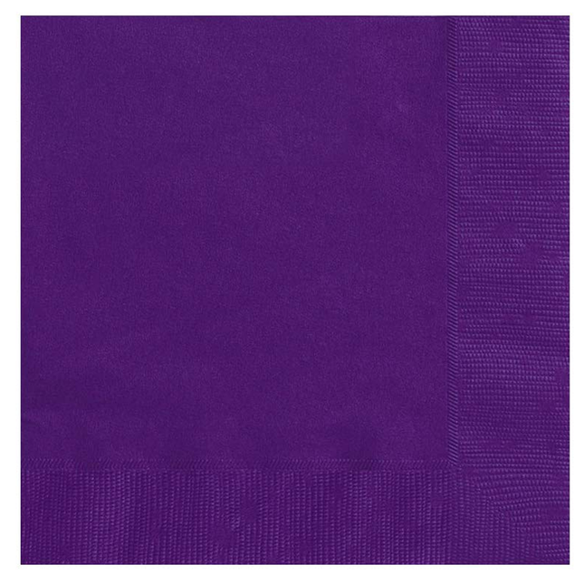 Deep Purple Solid Luncheon Napkins, 20ct
