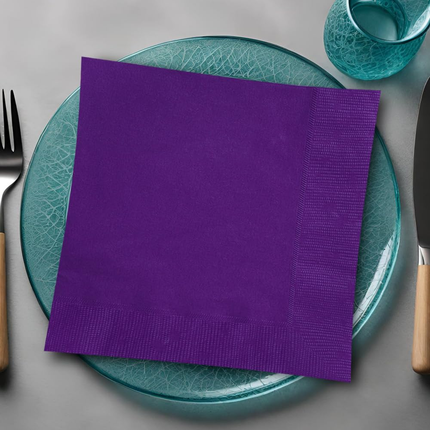 Deep Purple Solid Luncheon Napkins, 20ct
