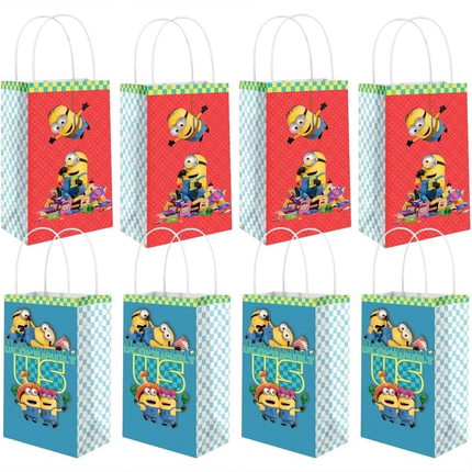 Minions Despicable Me Paper Favor Bags 8ct