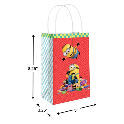 Minions Despicable Me Paper Favor Bags 8ct