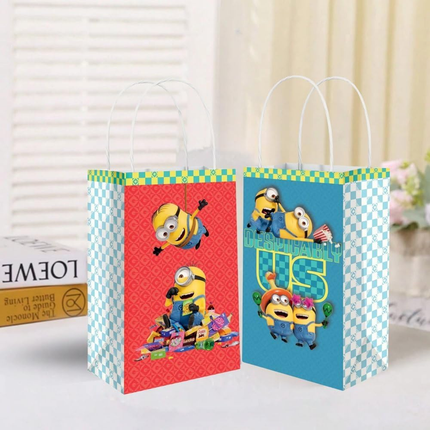 Minions Despicable Me Paper Favor Bags 8ct