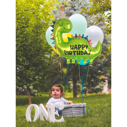 Cute Dinosaur Happy Birthday Foil Balloon 52"