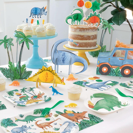 Dinosaurs Pop-Up Paper Food Trays, 4ct