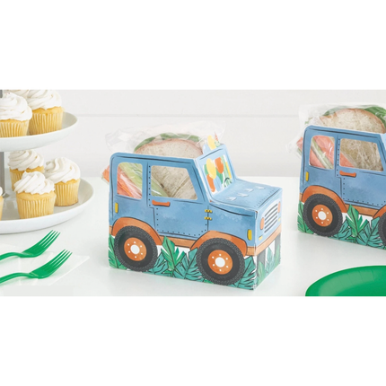 Dinosaurs Pop-Up Paper Food Trays, 4ct