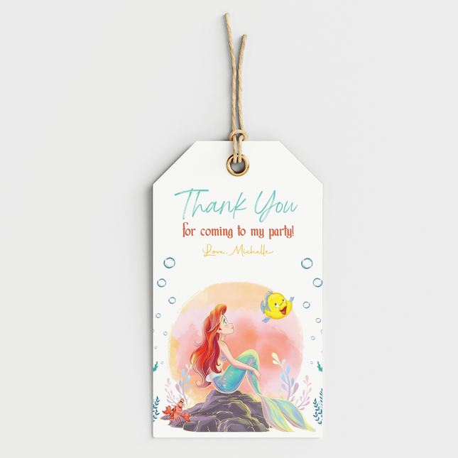 Disney Ariel Princess Custom Thank You Cards, 8 ct