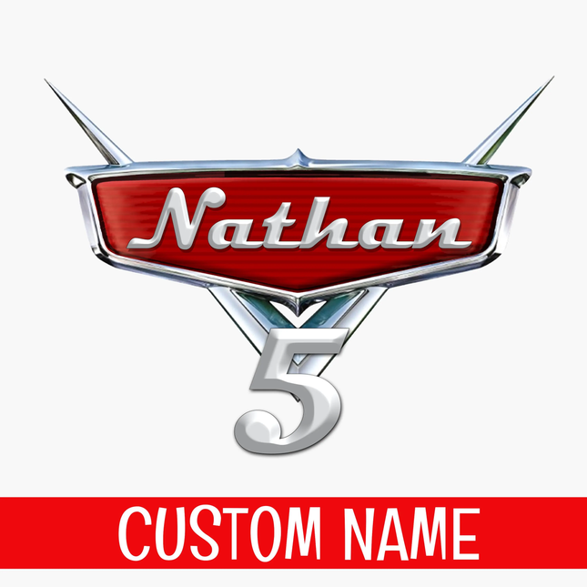 Cars Custom Name Logo - Digital Download