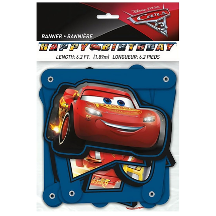 Disney Cars Happy Birthday Banner 6 ft