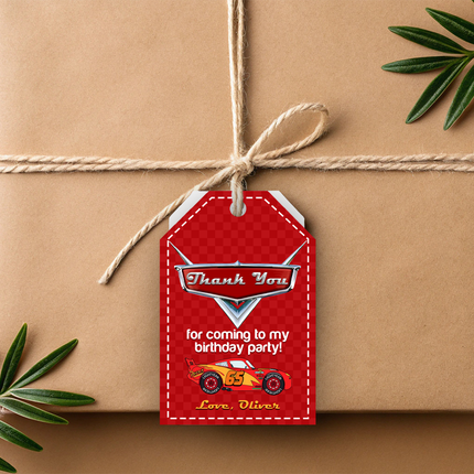 Disney Cars Personalized Thank You Cards, 8 ct