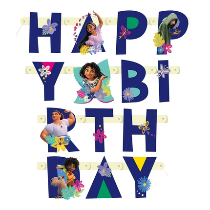 Encanto set component: Disney Encanto "Happy Birthday" Jointed Banner, 6 ft