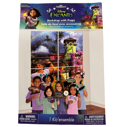 Encanto Scene Setter Backdrop with Props, 16 pcs
