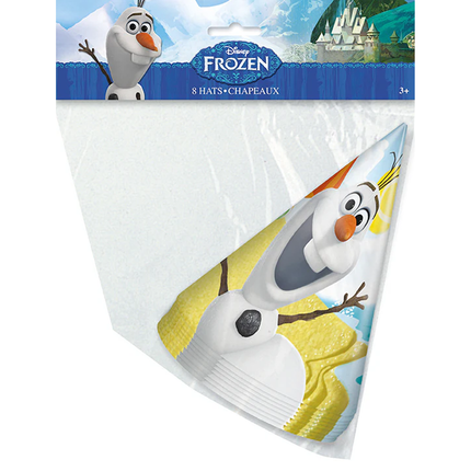 Disney Frozen Olaf Party Cone Hats 8 ct