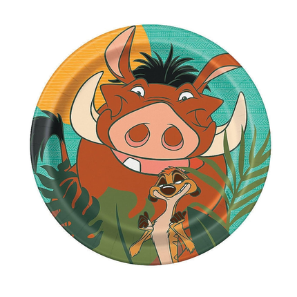 Lion King set component: Disney Lion King Round Dessert Plates 7" 8ct