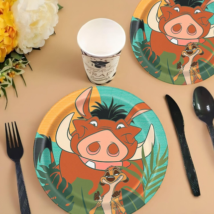 Disney Lion King Round Dessert Plates 7" 8ct