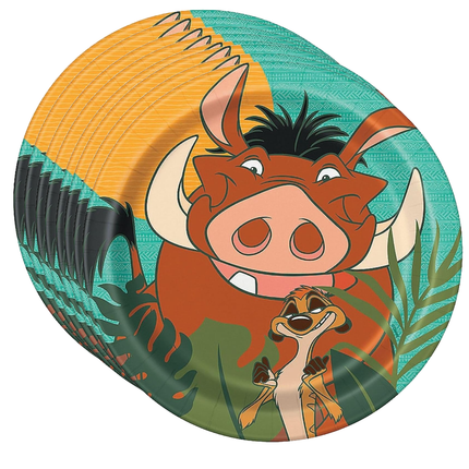 Disney Lion King Round Dessert Plates 7" 8ct