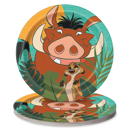 Disney Lion King Round Dessert Plates 7" 8ct