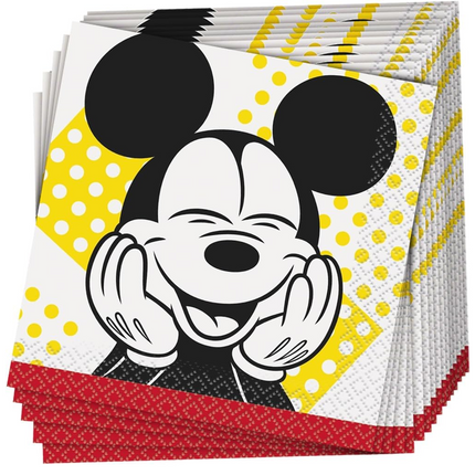 Mickey Mouse set component: Disney Mickey Mouse Beverage Napkins 16 ct