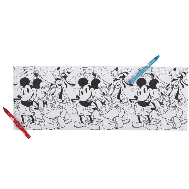 Disney Mickey Mouse Paper Coloring Rolls & Crayons - 3ct