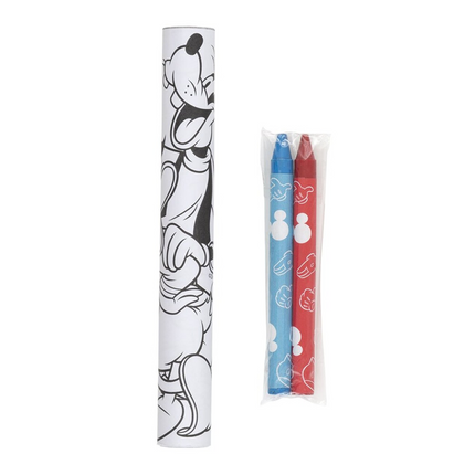 Disney Mickey Mouse Paper Coloring Rolls & Crayons - 3ct