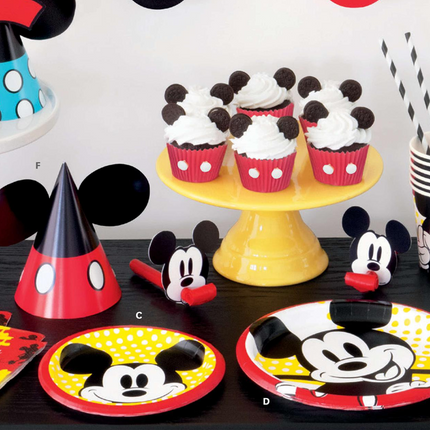 Mickey Mouse Party Paper Dessert Plates 7" - 8 Ct.