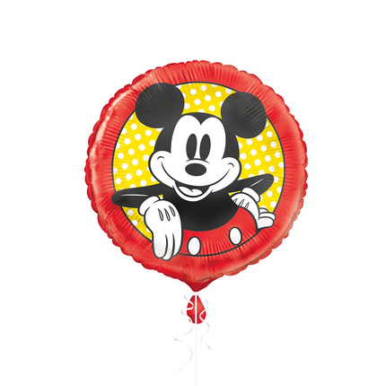 Mickey Mouse set component: Disney Mickey Mouse Round Foil Balloon 18 Inch