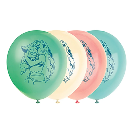 Disney Moana 12" Latex Balloons 8ct