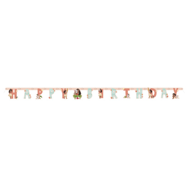 Disney Moana Happy Birthday Banner