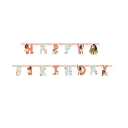Disney Moana Happy Birthday Banner