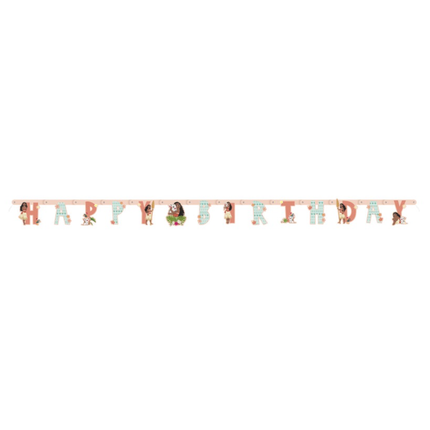 Disney Moana Happy Birthday Banner - product detail included in the set