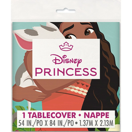 Disney Princess tablecover nappe package featuring an illustrated character design with the Disney Princess logo and product size information at the bottom.
